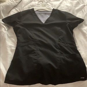 Black small scrub top